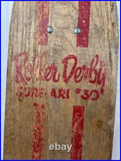Vintage Original 1960s Roller Derby Surf-Ari #30 Wooden Skateboard