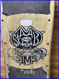 Vintage Original 1980's Sims Kevin Staab Pirate Skateboard
