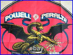 Vintage Original 1981 Powell Peralta Dragon Skateboard SK8 Banner