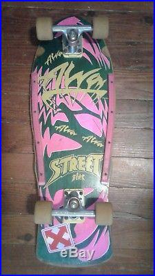 Vintage Original 1984 ALVA Street Fire Team Deck complete skateboard