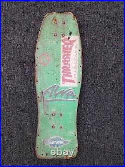 Vintage Original Alva Mondo Beck Hammerhead Fish Skateboard