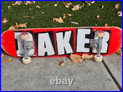 Vintage Original Fully Stock Baker Skateboard Baker Trucks & Wheels