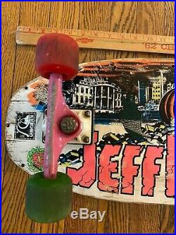 Vintage Original Jeff Kendall Pumpkin Santa Cruz Skateboard