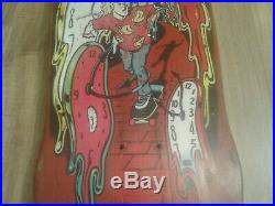 Vintage Original Santa Cruz Claus Grabke Skateboard Deck Red # 373