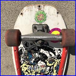 Vintage Original Santa Cruz Rob Roskopp Target Skateboard Complete Vtg 80s RARE