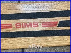 Vintage Original Sims 44 Oak Skateboard Deck 1977