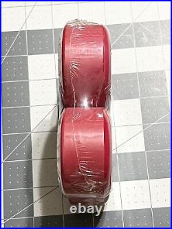 Vintage Original Skateboard Wheels Schmitt Stix Saw blades 58mm 95a Red Sealed