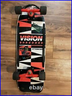 Vintage Original Vision Shredder Complete Skateboard with Gullwings & Rat Bones