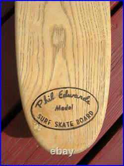 Vintage Phil Edwards model sidewalk surfboard skateboard rare clean surfer hobie