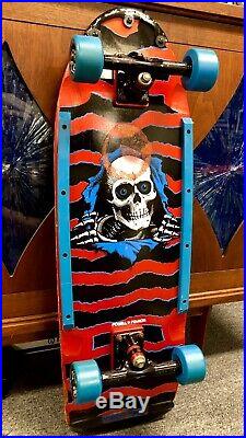 Vintage Powell Peralta 1984 Ripper Red Dip Pig Skateboard Gullwing NOS G-Bones