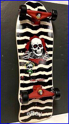 Vintage Powell Peralta 1987 RIPPER BONE WHITE Variant Skateboard NOS Crossbones