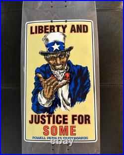 Vintage Powell Peralta Liberty And Justice For Some Team Skateboard Deck Vintage Powell Peralta Liberty And Justice For Some Team Skateboard Deck