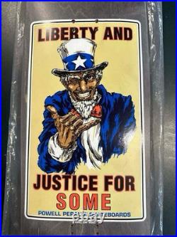 Vintage Powell Peralta Liberty And Justice For Some Team Skateboard Deck Vintage Powell Peralta Liberty And Justice For Some Team Skateboard Deck