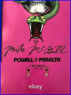 Vintage Powell Peralta Mike McGill 2006 Reissue Pink Skateboard Deck