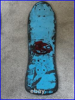 Vintage Powell Peralta Mike McGill Blue Skull and Snake mini Skateboard Deck