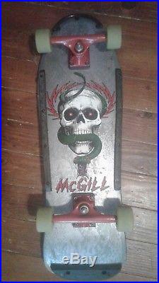 Vintage Powell Peralta Mike McGill Complete Skateboard w Trackers & Street Bones