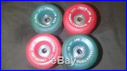 Vintage Powell Peralta Rat-Bones Skateboard Wheels 85A Red & Blue