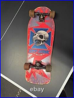 Vintage Powell & Peralta Skateboard 1980s Tony Hawk Pro Model Pink Iron Cross