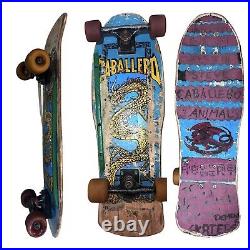 Vintage Powell Peralta Skateboard Steve Caballero 1980s Dragon Blue Deck Slime