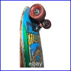 Vintage Powell Peralta Skateboard Steve Caballero 1980s Dragon Blue Deck Slime