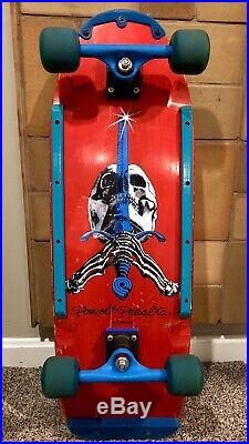 Vintage Powell Peralta Skull & Sword Skateboard STREET BONES WHEELS NOS Trackers