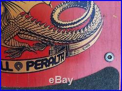 Vintage Powell Peralta Skull & Sword skateboard in red Ray Bones Rodriquez