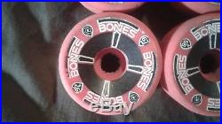 Vintage Powell Peralta T-Bones Skateboard Wheels pink 95A 67mm Excellent