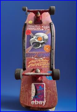 Vintage Powell Peralta Tony Hawk Skateboard Bird Skull Red HTF RARE 1980's As Is
