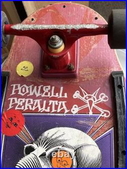 Vintage Powell Peralta Tony Hawk Skateboard Bird Skull Red HTF RARE 1980's As Is
