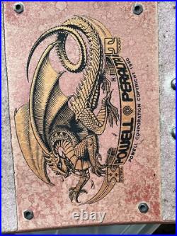 Vintage Powell Peralta Tony Hawk Skateboard Bird Skull Red HTF RARE 1980's As Is