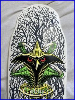 Vintage Powell Peralta Tony Hawk Skateboard OG 80s NOS White