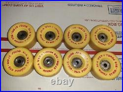 Vintage Powell V-IV Bones Skateboard/Rollerskate Wheels 57mm/95a