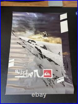 Vintage Quicksilver Snowboard Vinyl Promo Banner Roughly 5ft