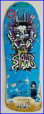 Vintage RARE 1980s Sims STAAB skateboard Mad Chemist Blue OG