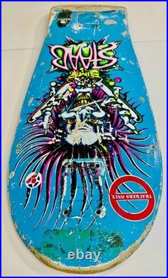 Vintage RARE 1980s Sims STAAB skateboard Mad Chemist Blue OG