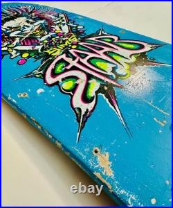 Vintage RARE 1980s Sims STAAB skateboard Mad Chemist Blue OG