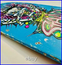 Vintage RARE 1980s Sims STAAB skateboard Mad Chemist Blue OG
