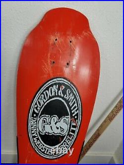Vintage RARE G&S Skateboard Deck Danny Webster Fibrelite 1987 Gordon & Smith