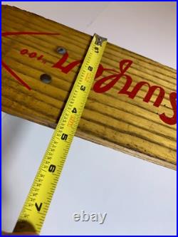 Vintage ROLLER SURFER Metal Steel Wheels Skateboard Wood Wooden Nokomis Illinois