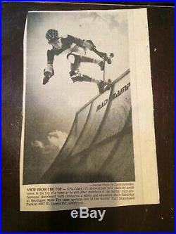Vintage Rad Ramp skateboard half pipe. Pepsi ramp 1978. Santa Cruz Powell G&S
