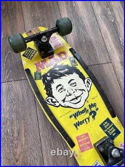 Vintage Rare 1987 MAD Magazine Skateboard By Nash