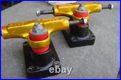 Vintage Rare 70's gold ACS 650 skateboard trucks