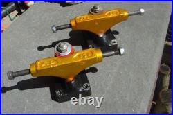 Vintage Rare 70's gold ACS 650 skateboard trucks