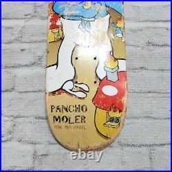 Vintage Rare 90s Pancho Moler Think Skateboards Deck Mini Pro Model Skate