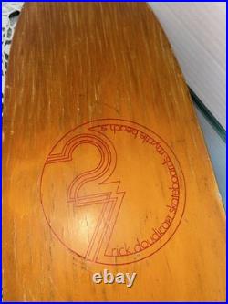 Vintage, Rare Myrtle Beach, SC-made Doudican 27 Skateboard Wall Hanger Deck