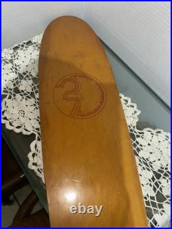 Vintage, Rare Myrtle Beach, SC-made Doudican 27 Skateboard Wall Hanger Deck