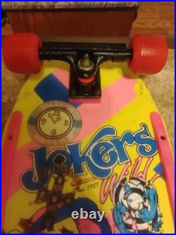 Vintage Rare Valterra Skateboard Jokers Wild