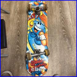 Vintage Rare World Industries Skateboard Wet Willy Yellow Balloons Blue Balloon