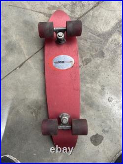 Vintage Red Aluminum Skateboard