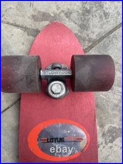Vintage Red Aluminum Skateboard